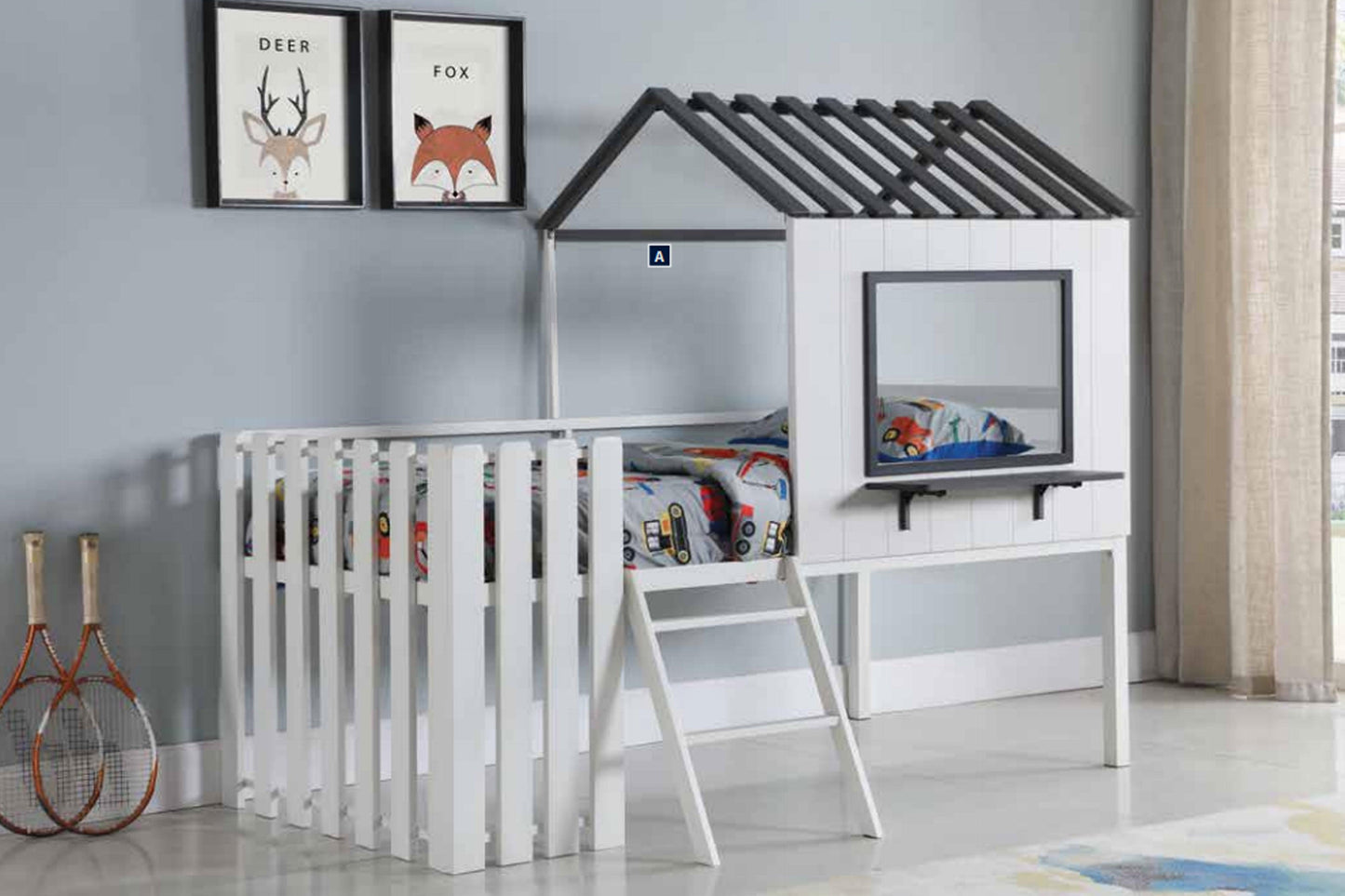 TWIN LOFT BED - Venini Furniture