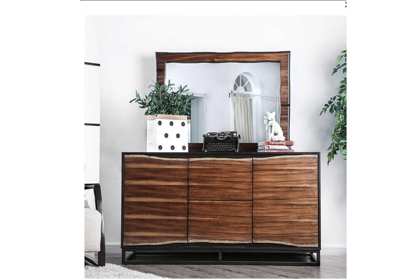 Fulton Rustic Solid Wood Dresser #187363D - Venini Furniture