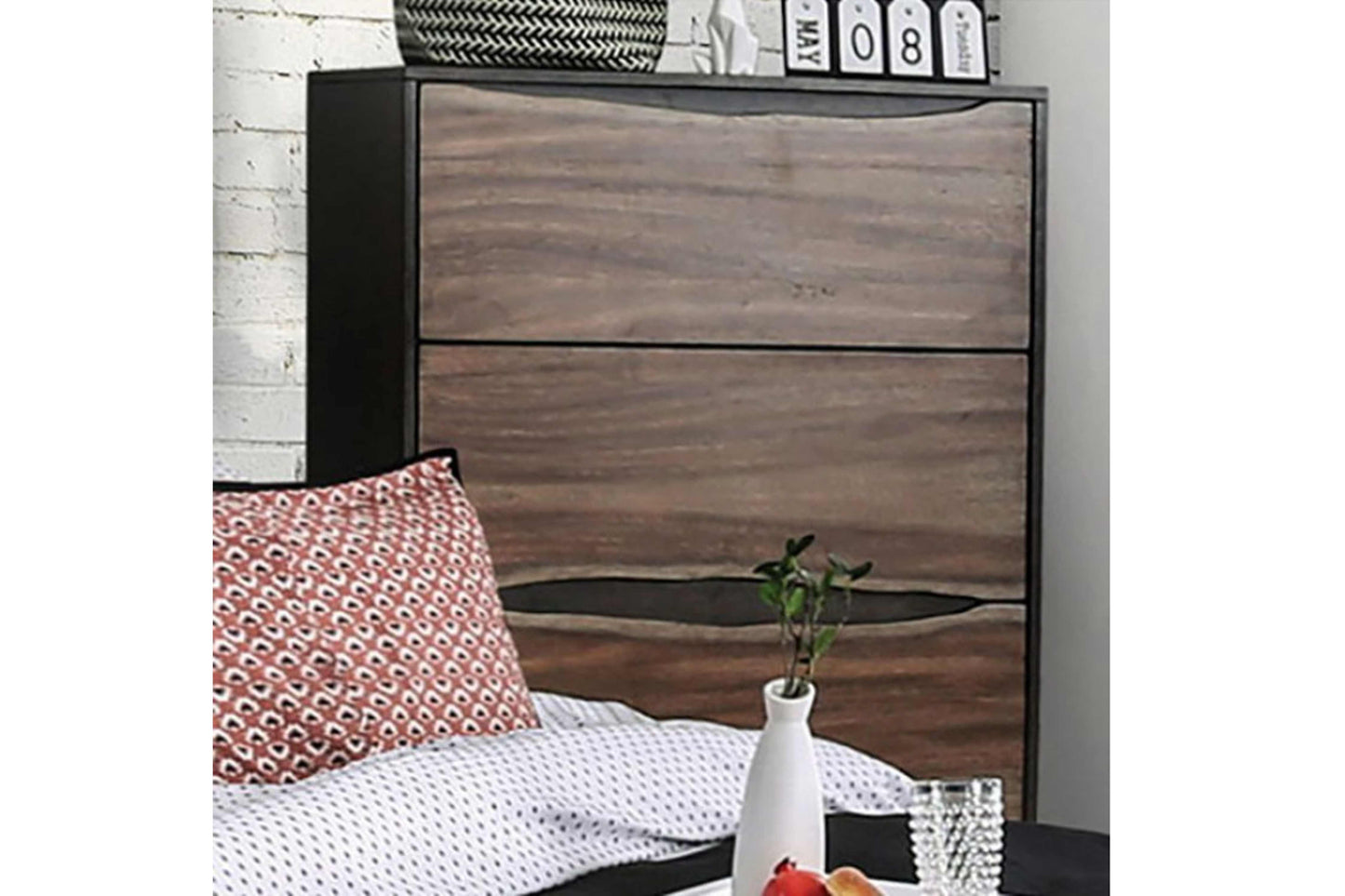 Fulton Rustic Solid Wood Chest #187363C - Venini Furniture