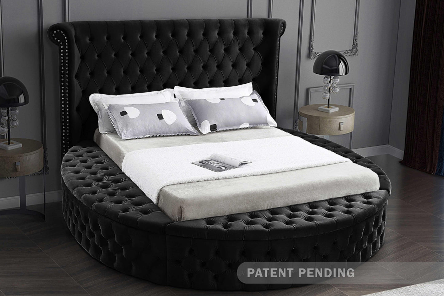 Luxus Velvet Bed SKU: Luxus - Venini Furniture 