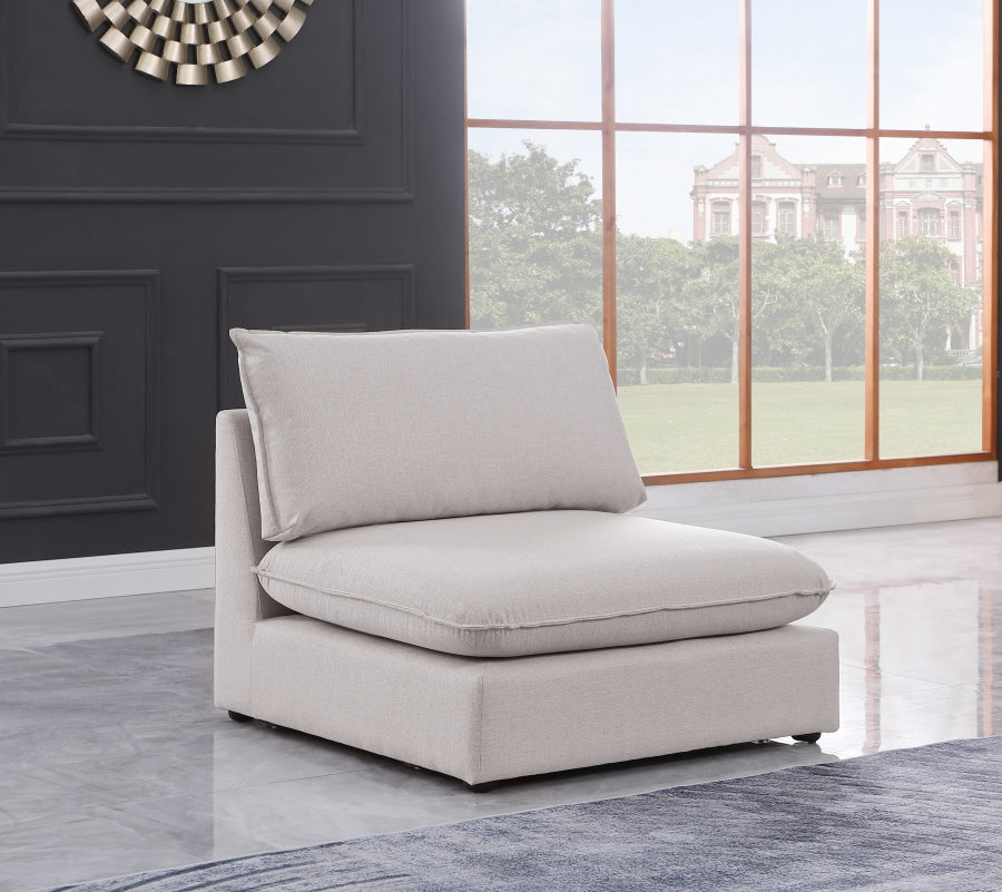 Mackenzie Modular Armless Chair SKU: 688Beige-Armless