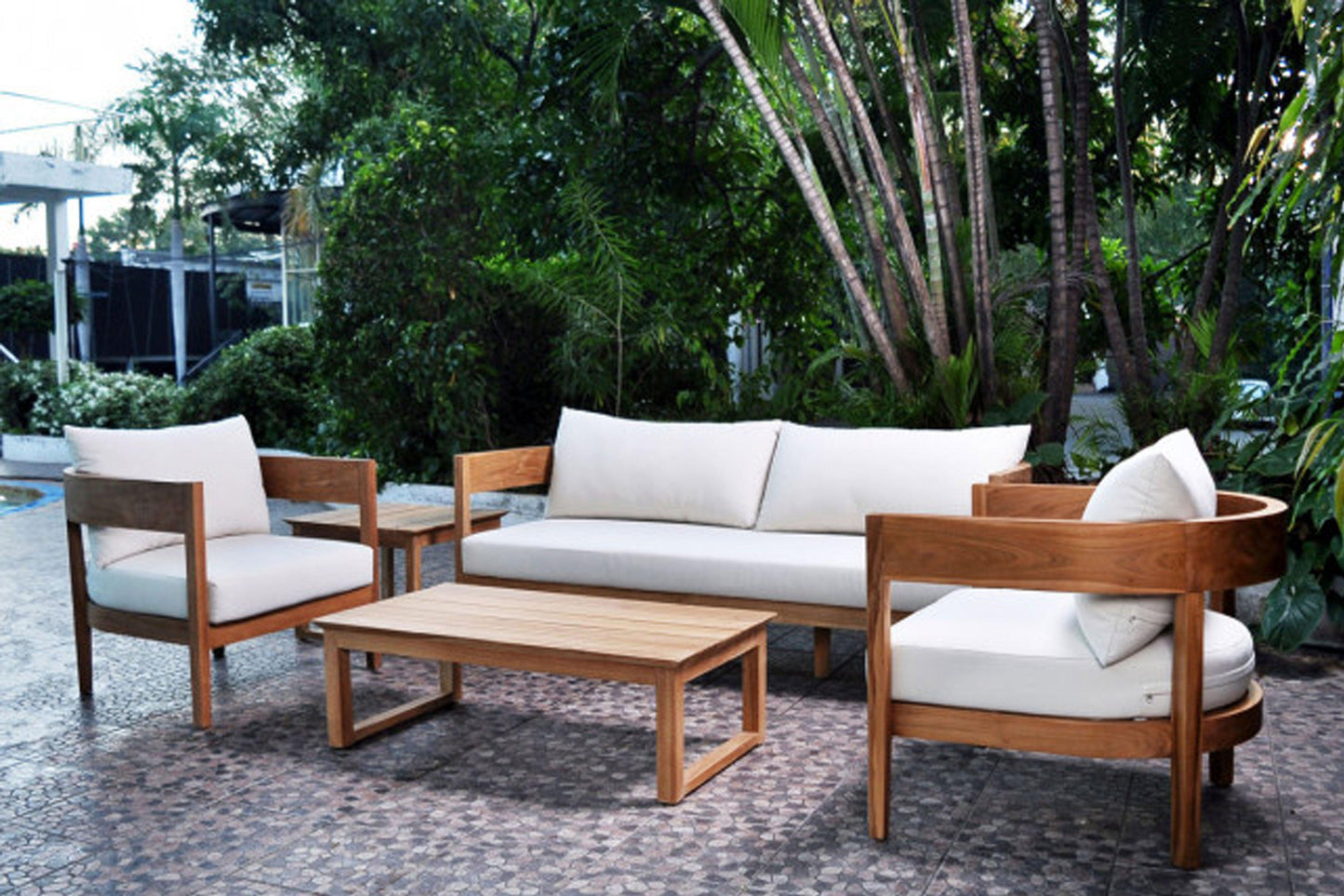 Bali 5 PC Seating Set SKU: PJO-3601-NAT-5PC - Venini Furniture