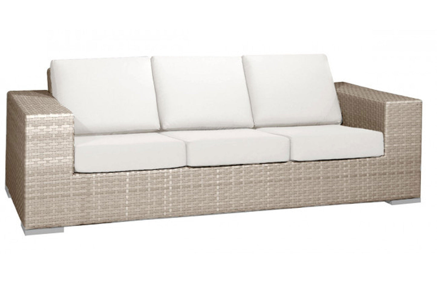 Cubix Sofa w/off-white cushion SKU: 902-1349-KBU-S - Venini Furniture