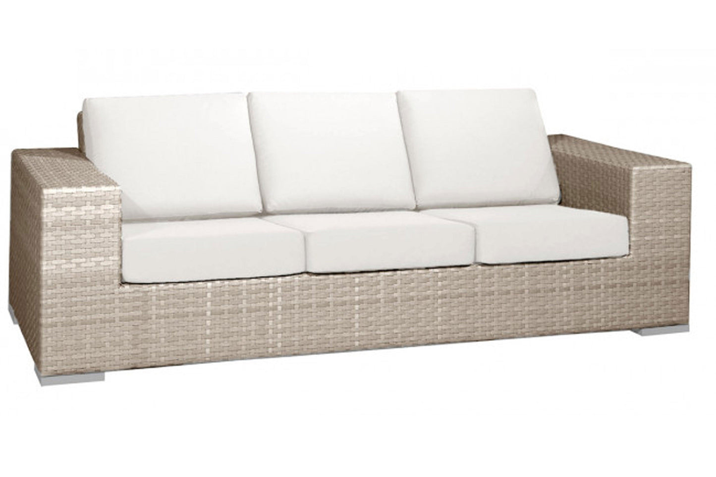 Cubix Sofa w/off-white cushion SKU: 902-1349-KBU-S - Venini Furniture 