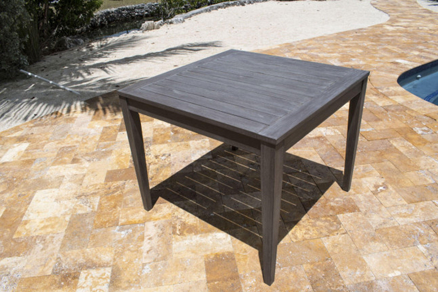 Poolside 36" Square Dining Table SKU: PJO-2701-GRY-SQ - Venini Furniture 