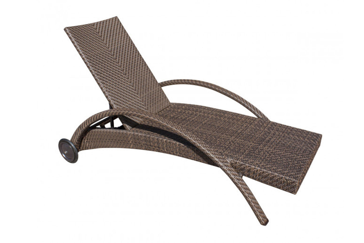 Atlantis Patio Chaise Lounge with wheels SKU: 903-1324-JBP - Venini Furniture