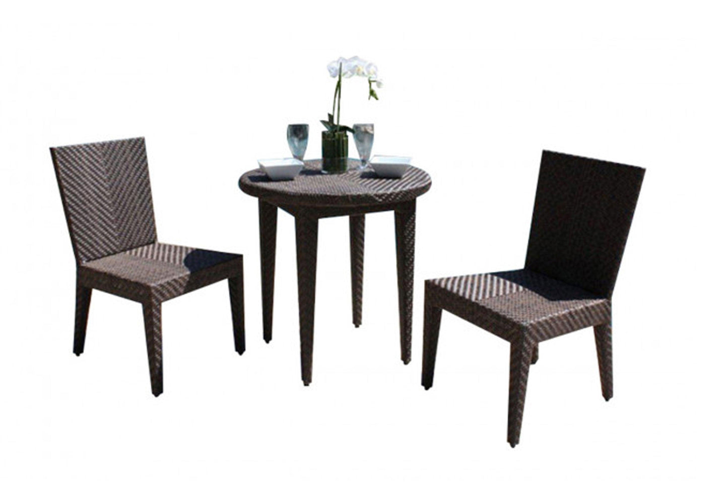 Atlantis 3 PC Sidechair Dining Bistro Group SKU: 903-3305-JBP-3DS - Venini Furniture
