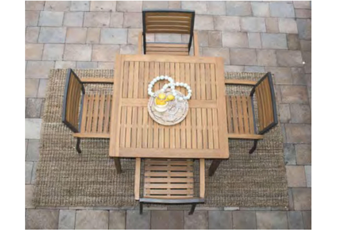 Boca Grande Square Dining Table SKU: PJO-3201-GRY-SQ - Venini Furniture