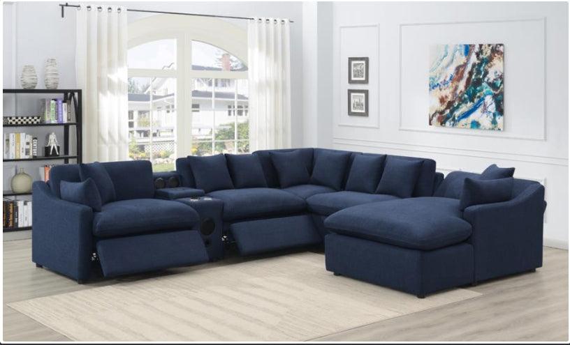 Destino 6 PC Power Sectional Model 18651551P-S6 - Venini Furniture