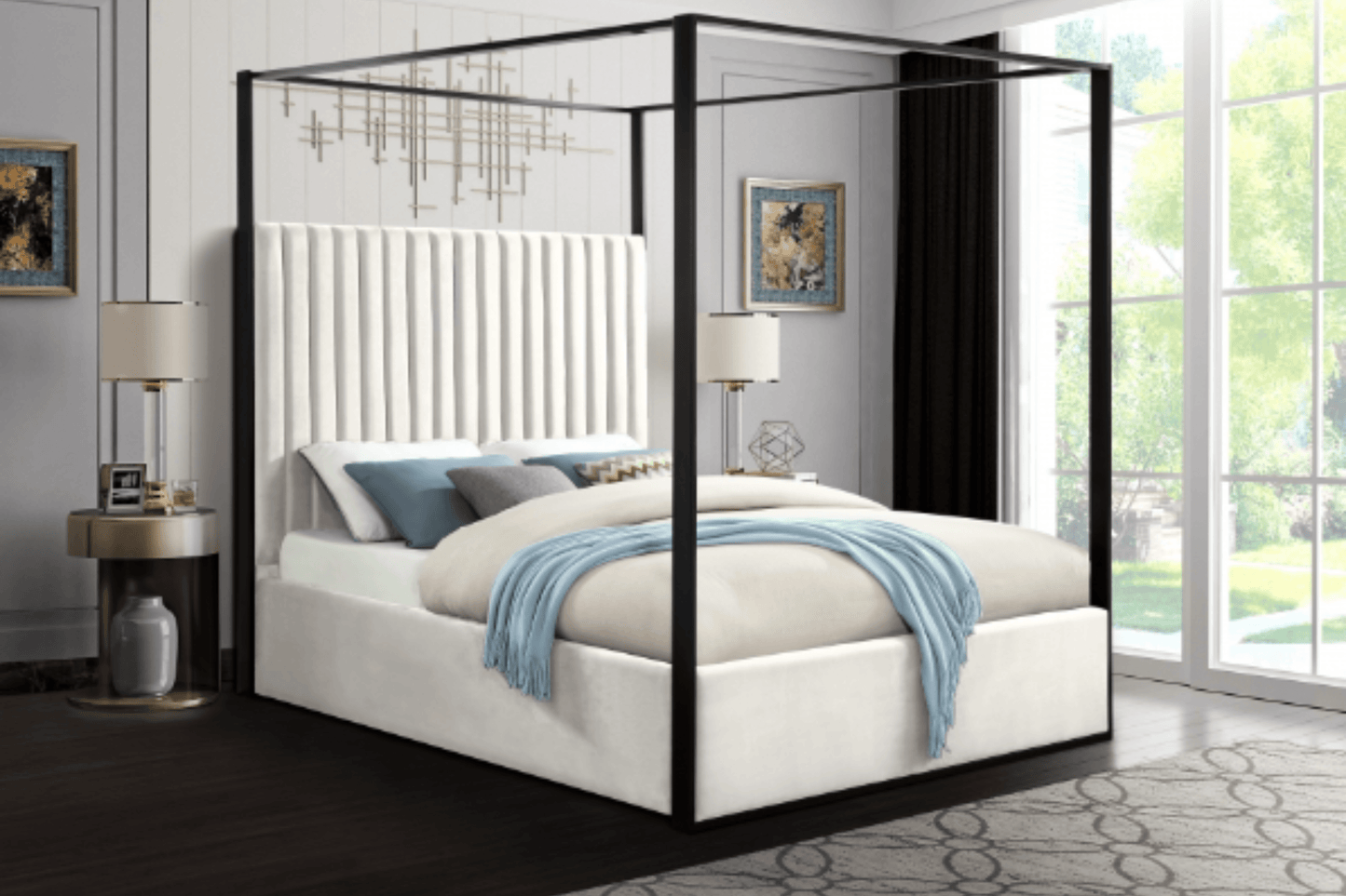 Jax Velvet Bed SKU: Jax - Venini Furniture 