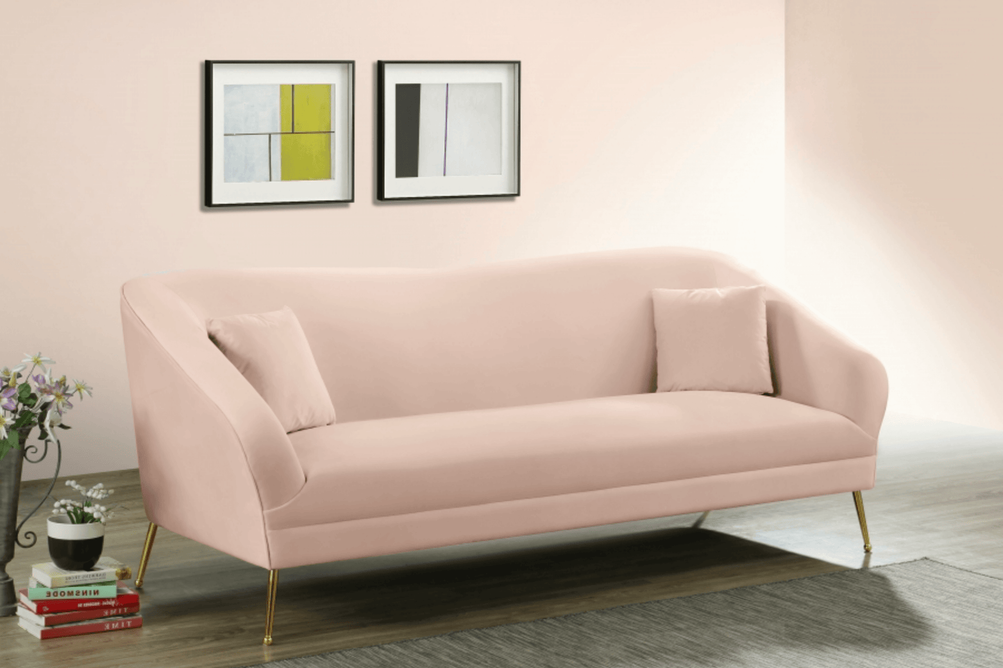 Hermosa Velvet Sofa SKU: 658-S - Venini Furniture