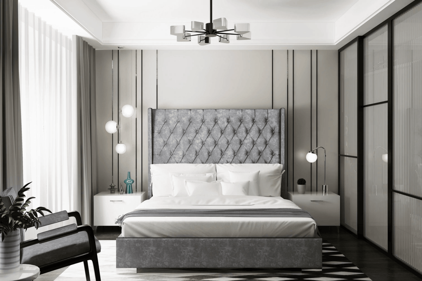 Ancona Bedroom Bed - Venini Furniture