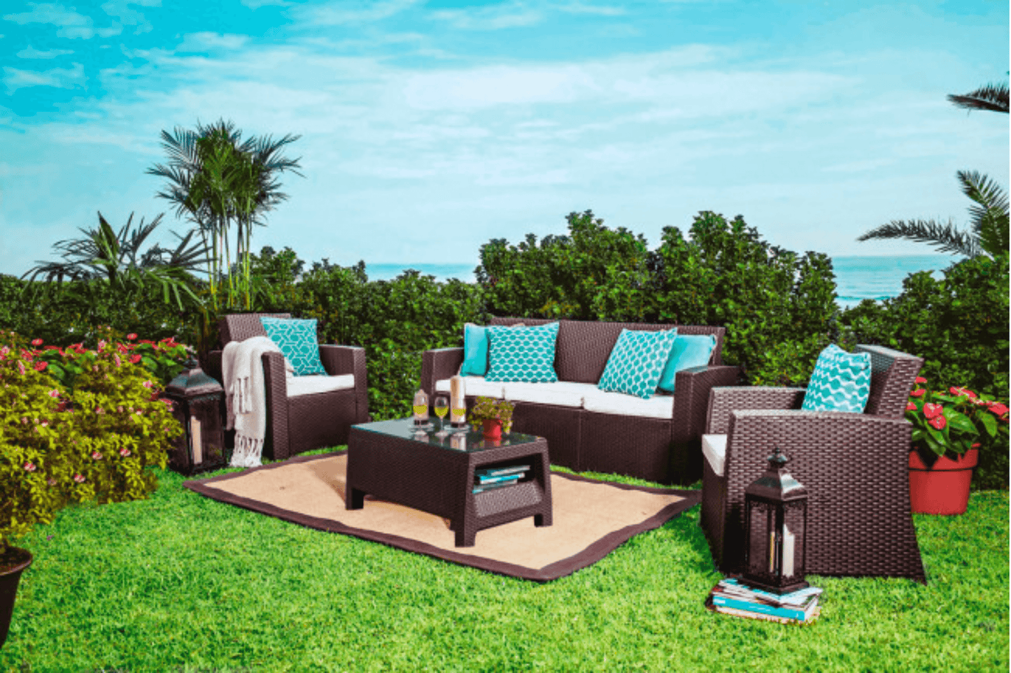 Plastique 4 PC Seating Set SKU: PRP-113-CHO-4PS - Venini Furniture