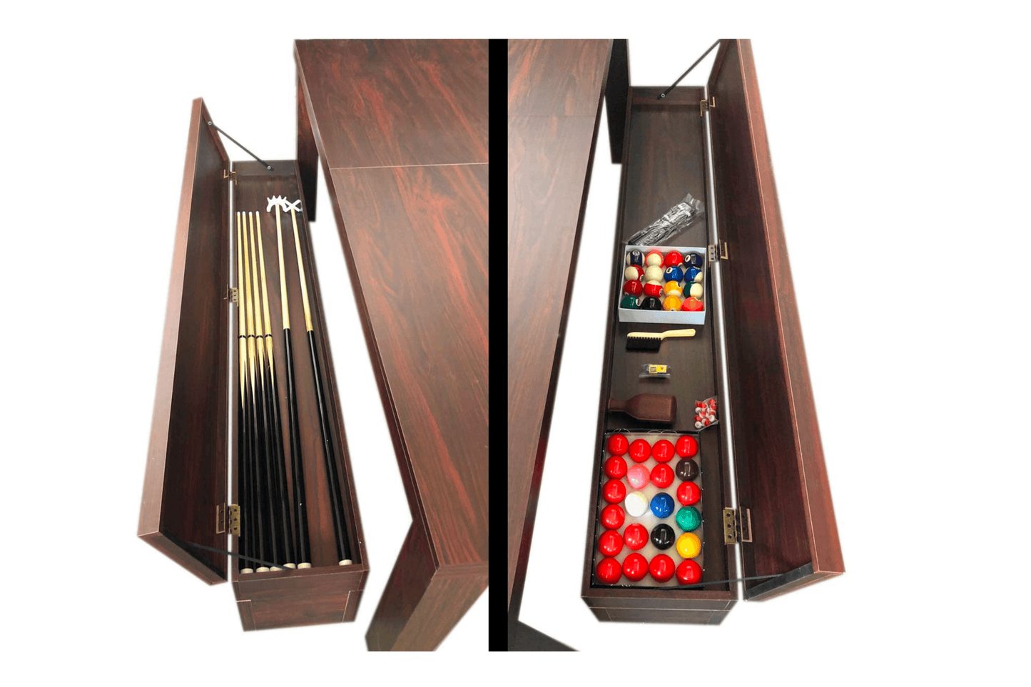 7Ft Pool Table Billiard Became a Dinner Table with Benches Model 18721 - Venini Furniture