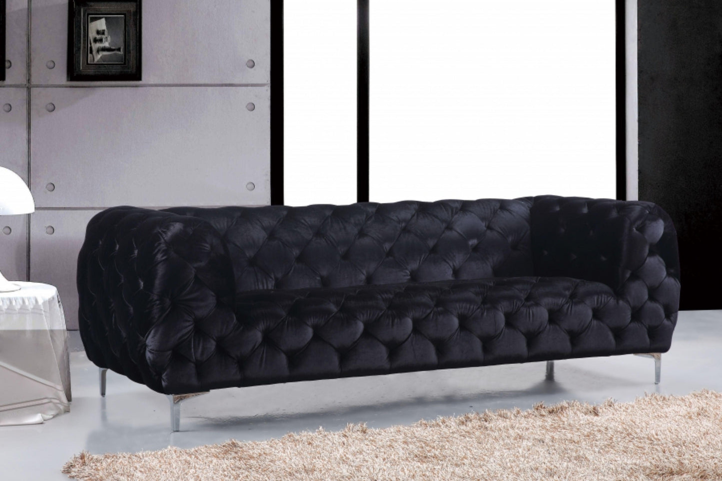 Mercer Velvet Sofa SKU: 646-S - Venini Furniture