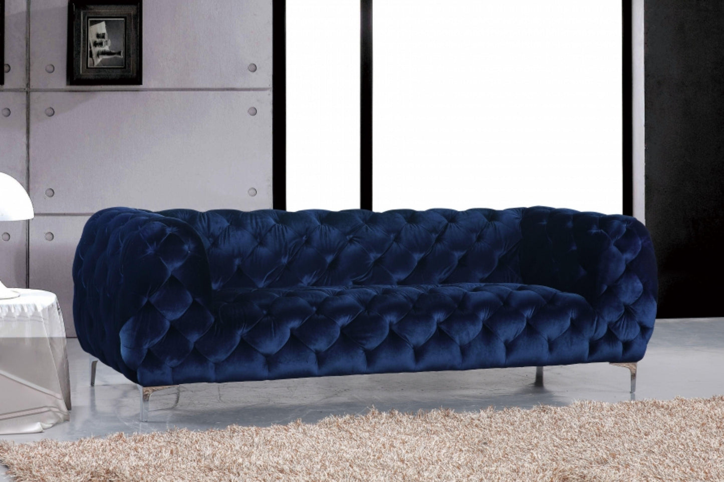 Mercer Velvet Sofa SKU: 646-S - Venini Furniture