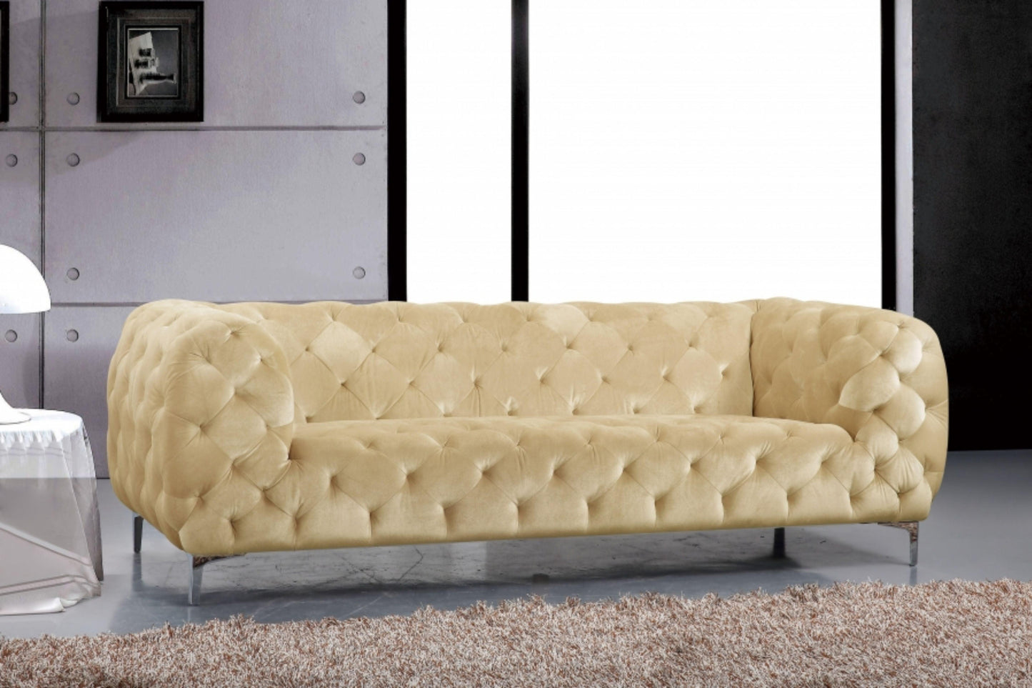 Mercer Velvet Sofa SKU: 646-S - Venini Furniture