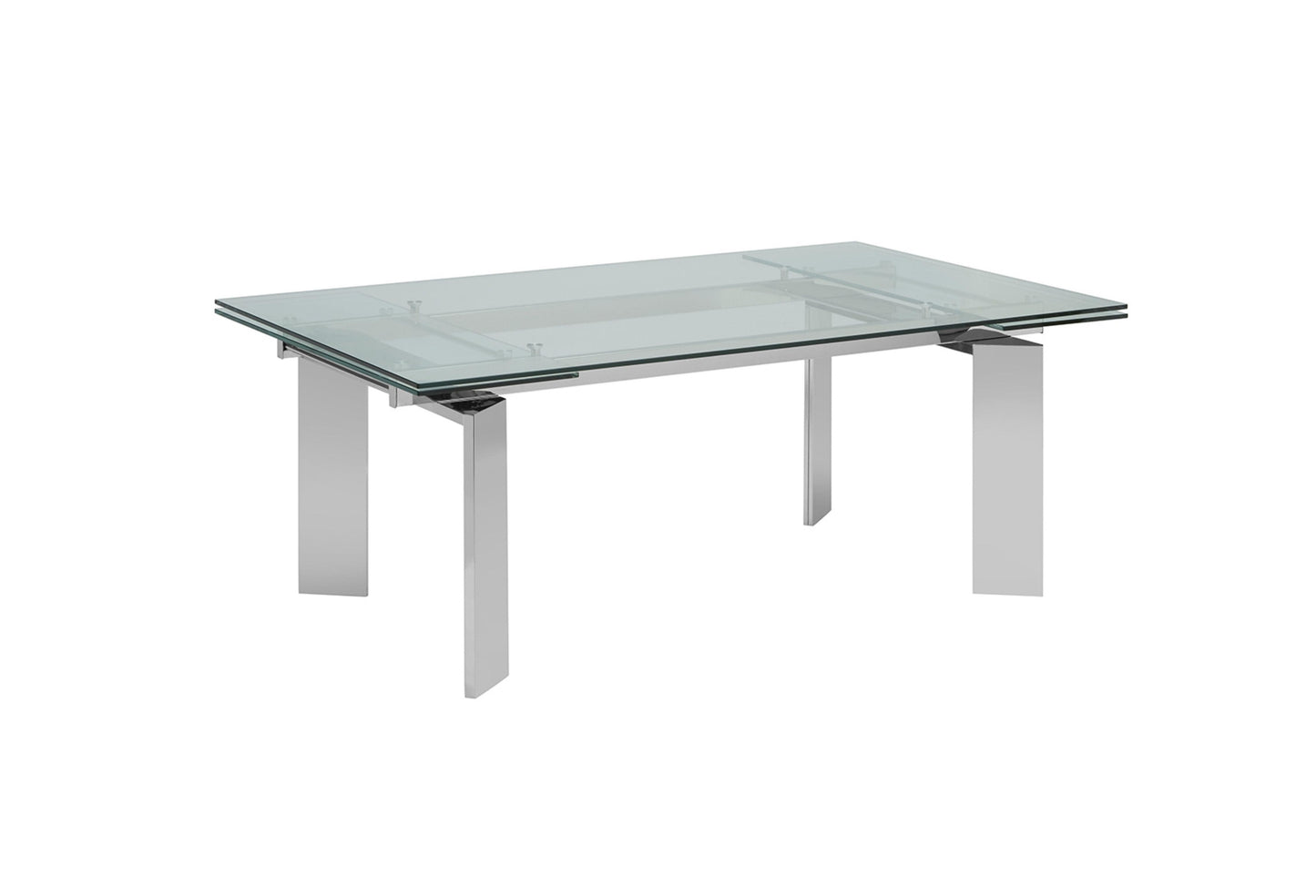  dining table in clear glass