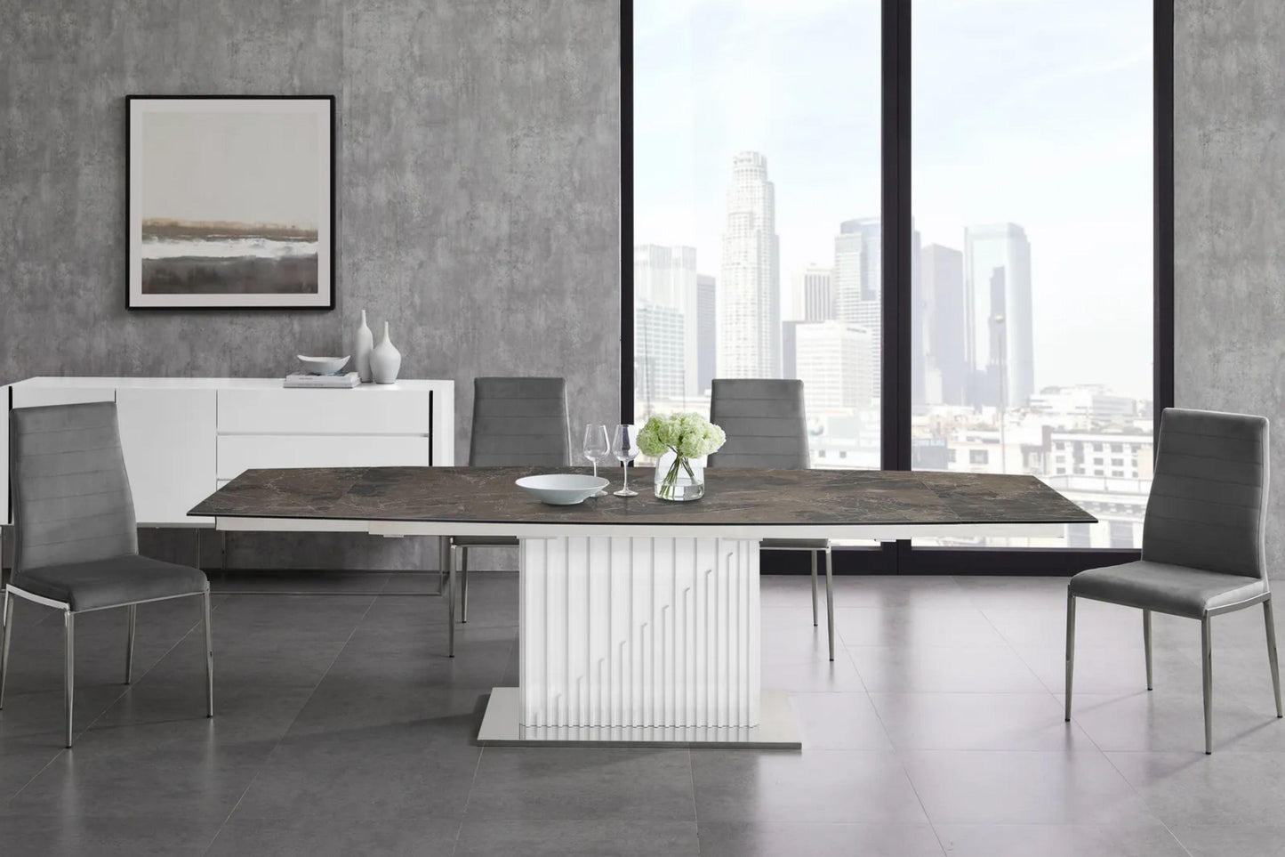 Moon Motorized Dining Table Model TC-MT08 - Venini Furniture