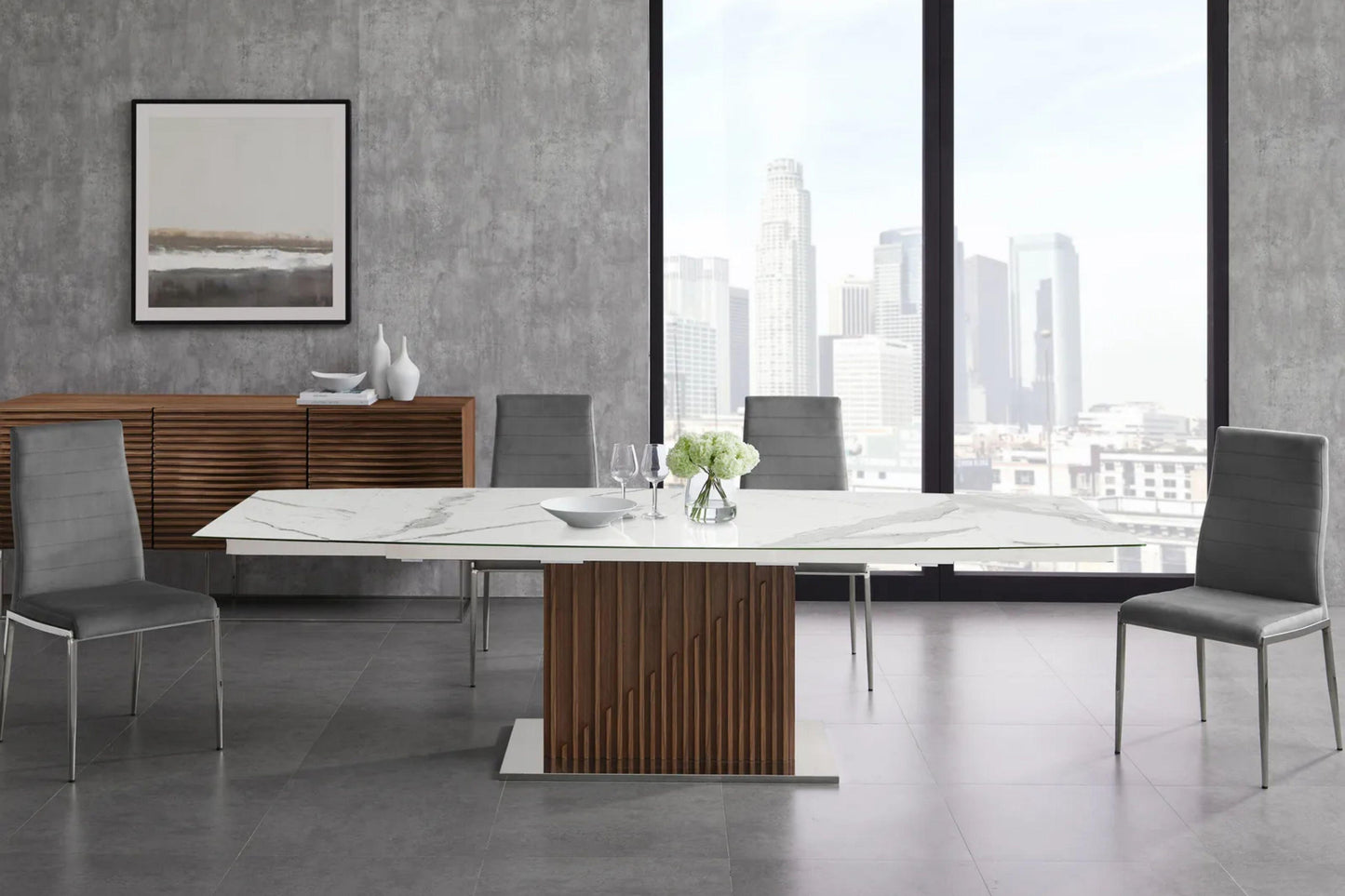 Moon Motorized Dining Table Model TC-MT08 - Venini Furniture