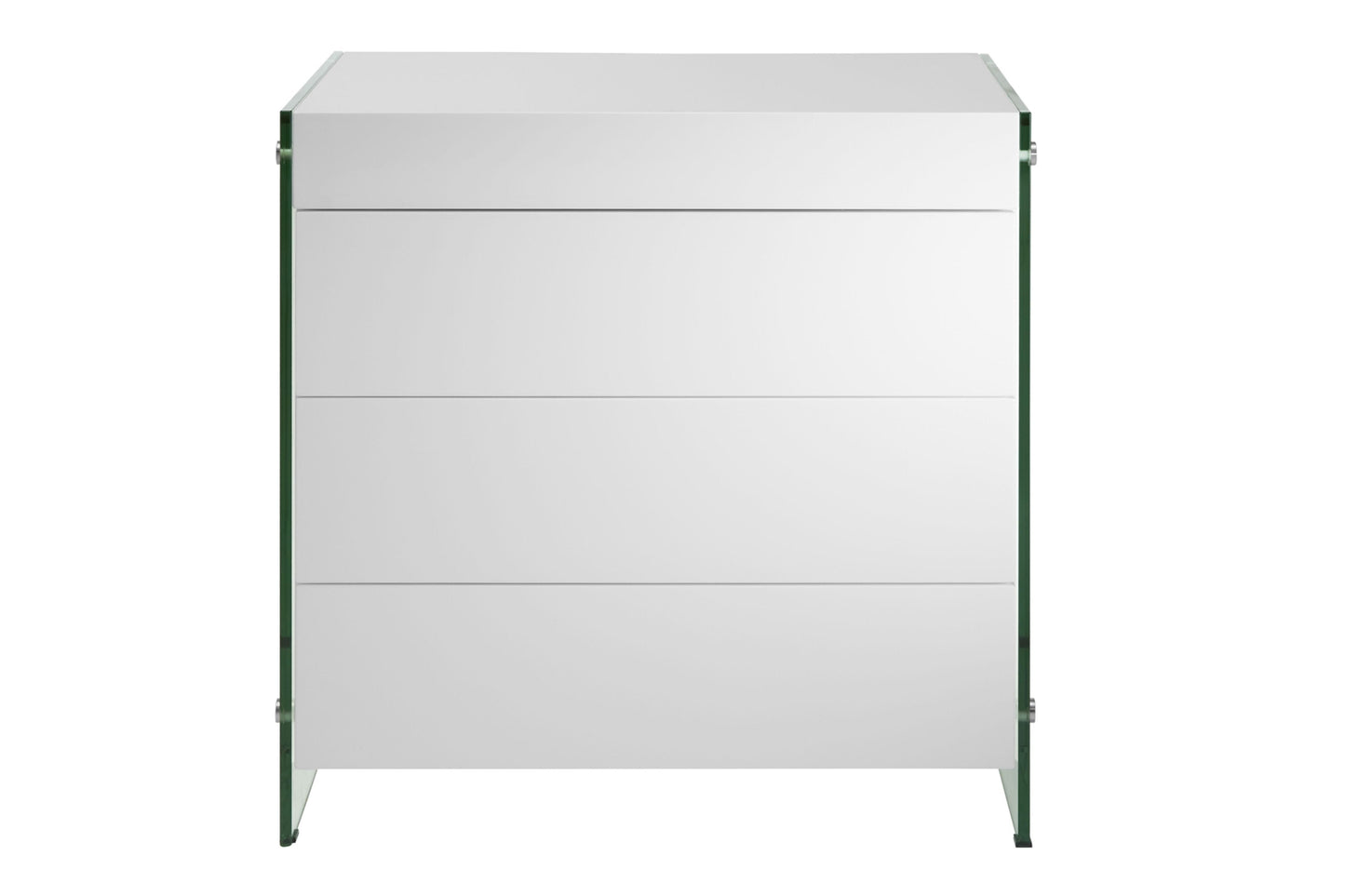 IL Vetro Dresser Model CB-111-3NS-WH - Venini Furniture