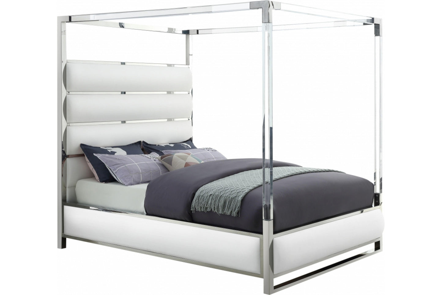 Encore Faux Leather Bed SKU: Encore - Venini Furniture