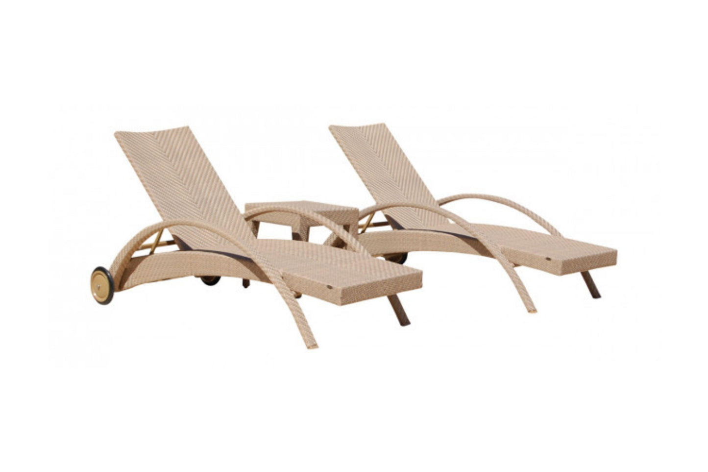 Austin 3 PC Chaise Lounge Set SKU: PJO-3801-NAT-3CL - Venini Furniture