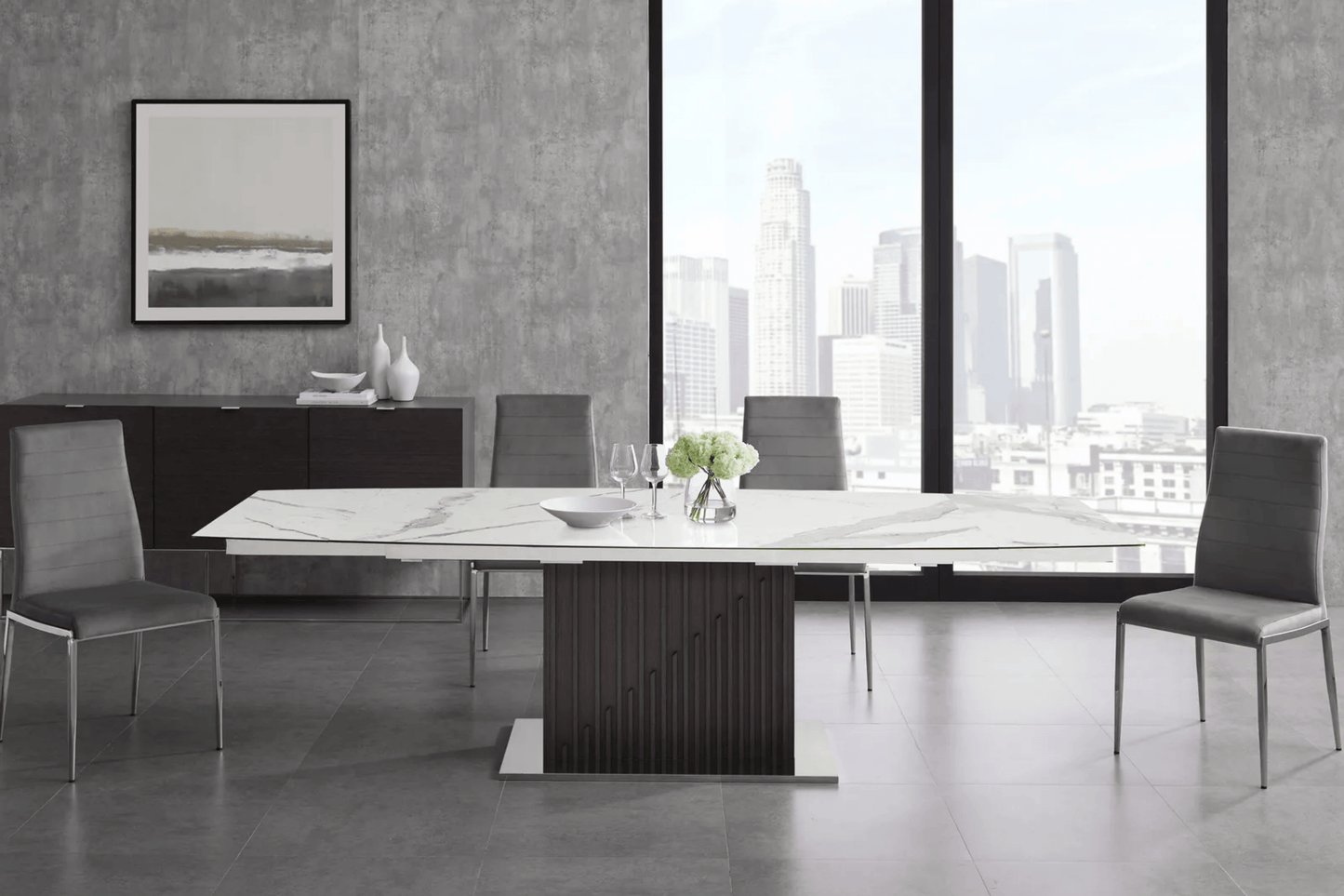 Moon Motorized Dining Table Model TC-MT08 - Venini Furniture