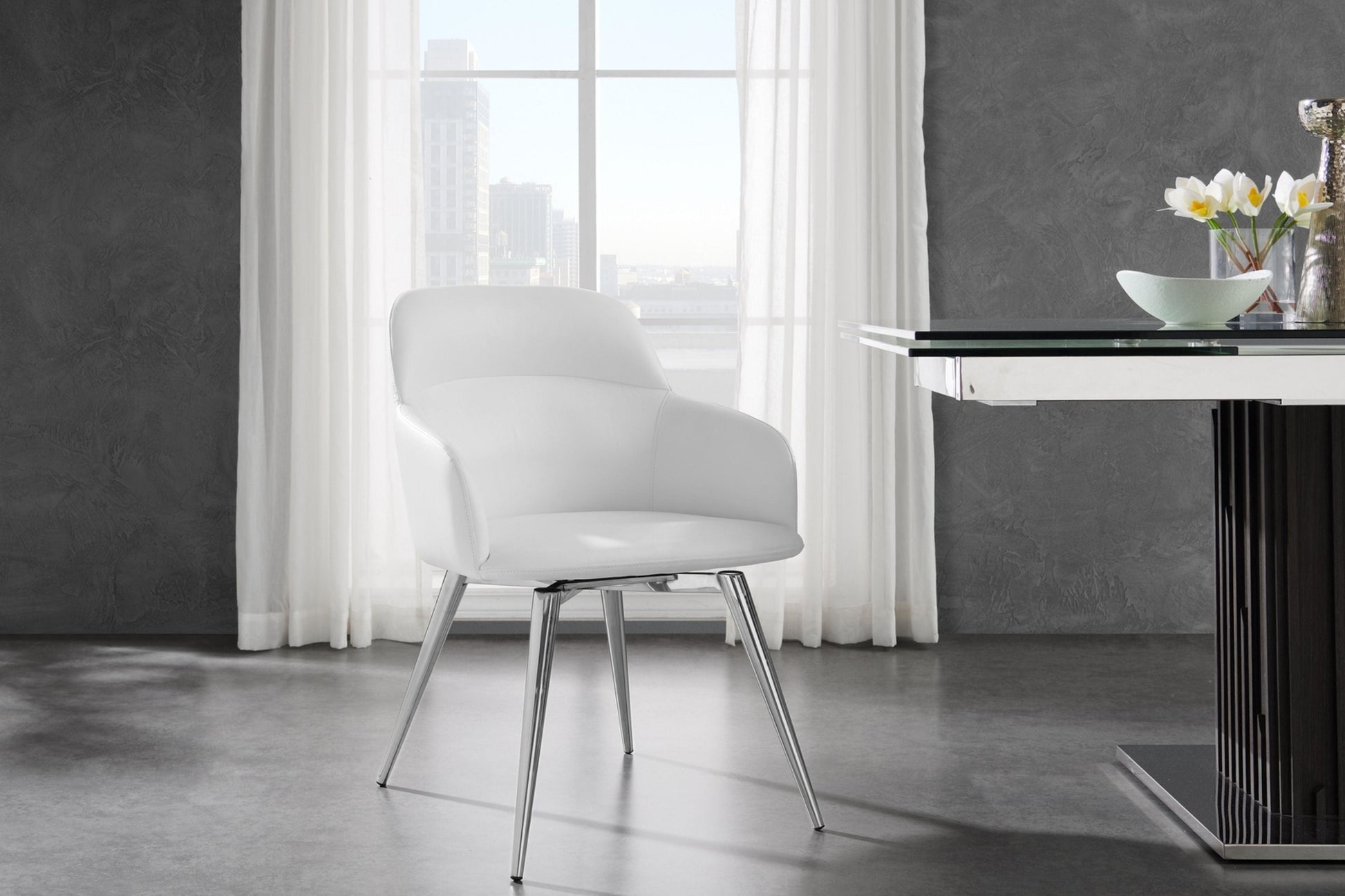 Pirouette Dining Chair Model CB-952W - Venini Furniture