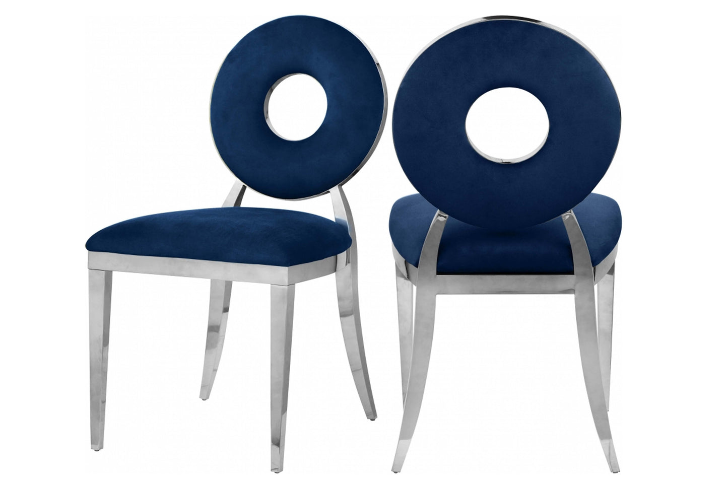 Carousel Velvet Dining Chair SKU: 859-C - Venini Furniture