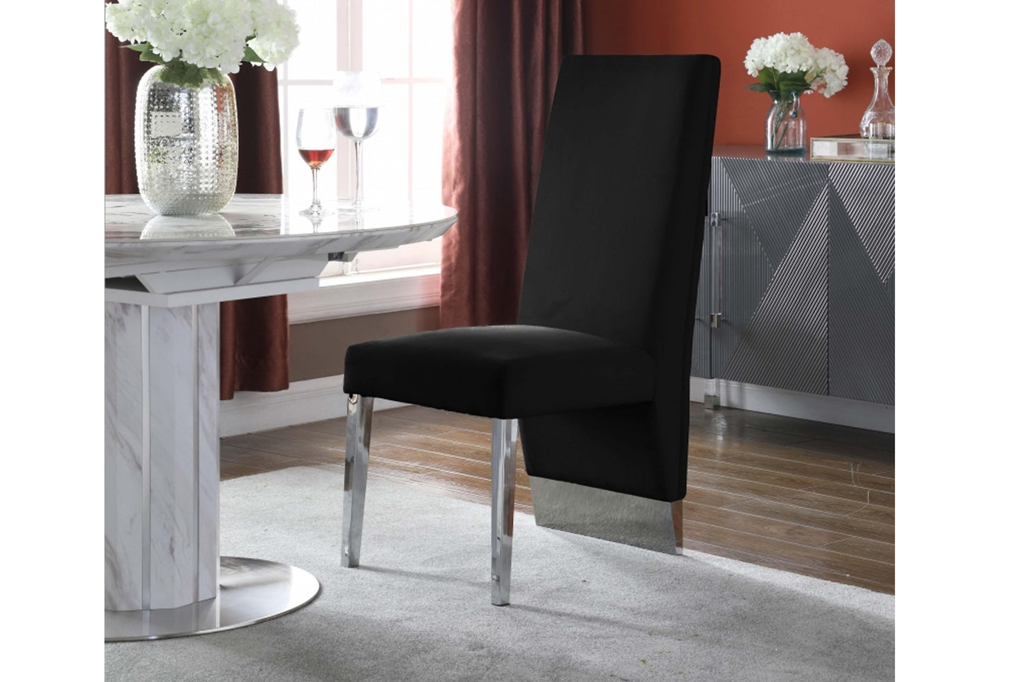 Porsha Velvet Dining Chair SKU: 756-C - Venini Furniture