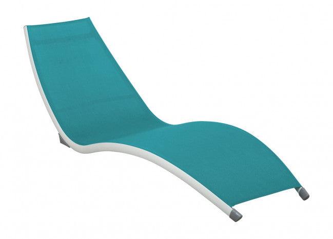 Curve Stackable Sling Chaise Lounge SKU: PRP-3001-GREY - Venini Furniture