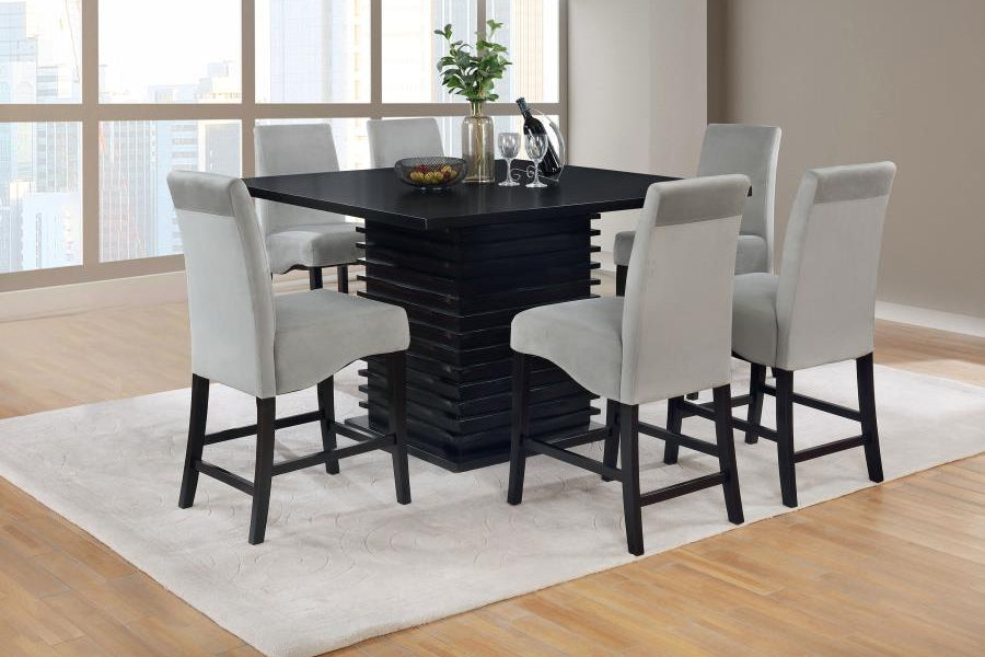 Stanton Square Counter Height Dining Table Set Grey