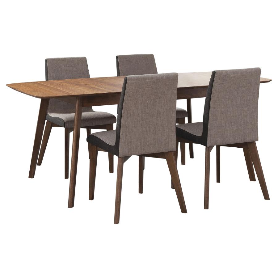 Redbridge Rectangular Dining Set Natural Walnut