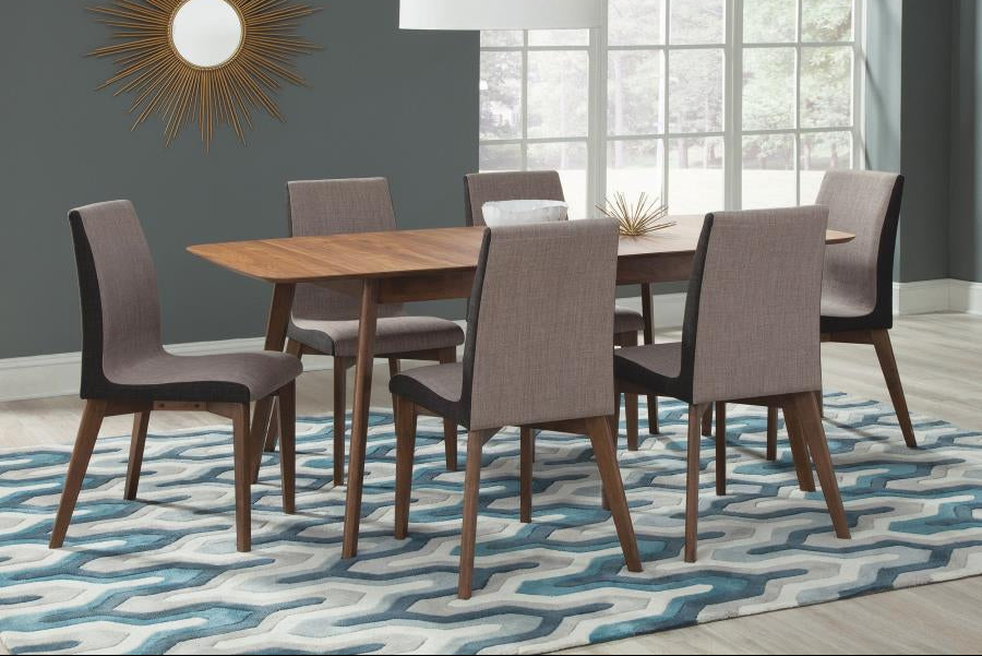 Redbridge Rectangular Dining Set Natural Walnut