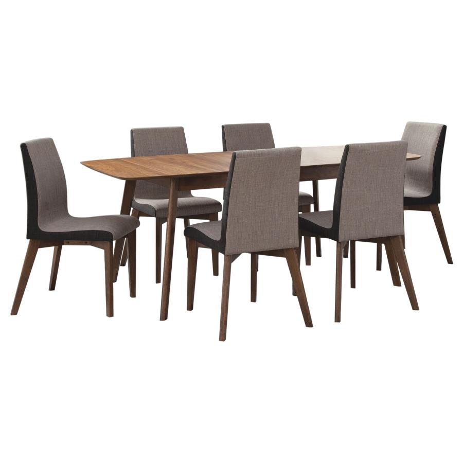 Redbridge Rectangular Dining Set Natural Walnut
