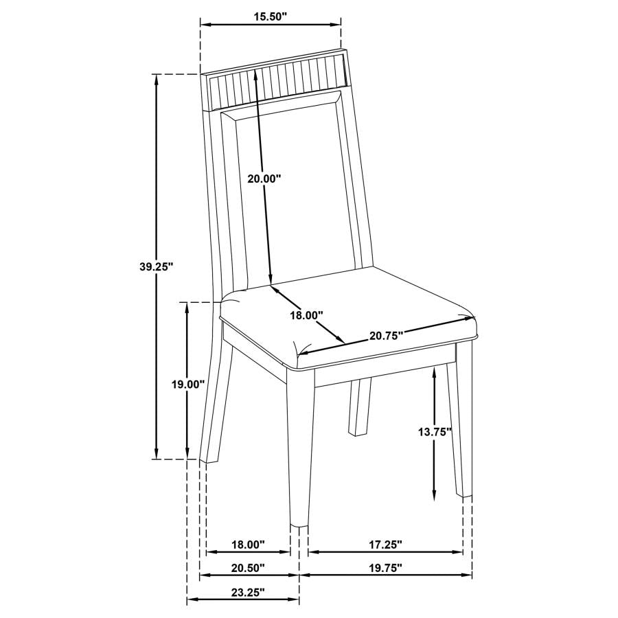Brookmead Extension Leaf Dining Table Set Black - Venini Furniture 