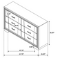 Janine 4-piece Queen Bedroom Set Grey 223551Q-S4 Coming Soon