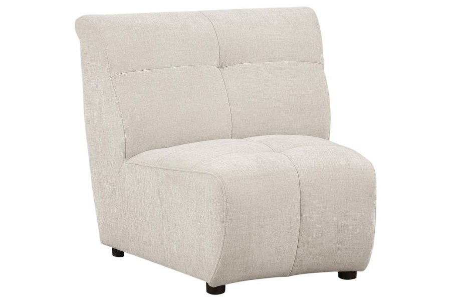 Charlotte 5-piece Upholstered Modular Sectional Sofa Ivory 551300-S5