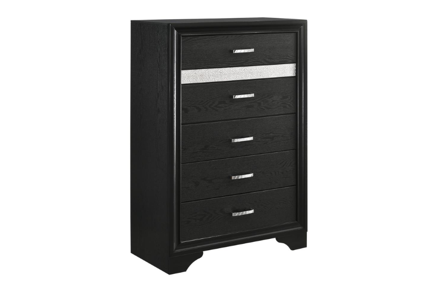 Miranda 5-piece Twin Bedroom Set Black 206361T-S5