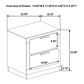 Juego de dormitorio de 4 piezas Caraway Eastern King en color blanco 224771KE-S4 