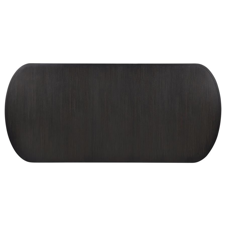 Leandro 78-inch Extension Dining Room Table Burnished Black 115391