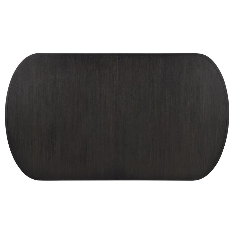 Leandro 78-inch Extension Dining Room Table Burnished Black 115391