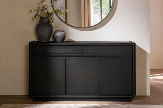 Leandro 2-drawer Dining Sideboard Server Burnished Black 115395