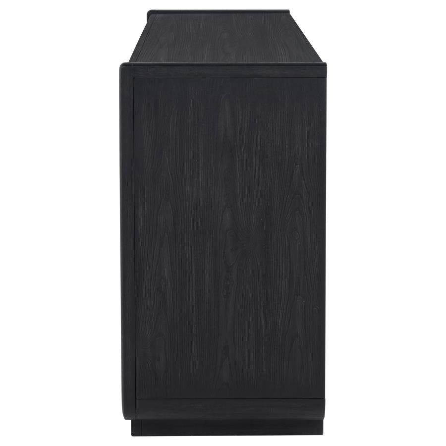 Leandro 2-drawer Dining Sideboard Server Burnished Black 115395