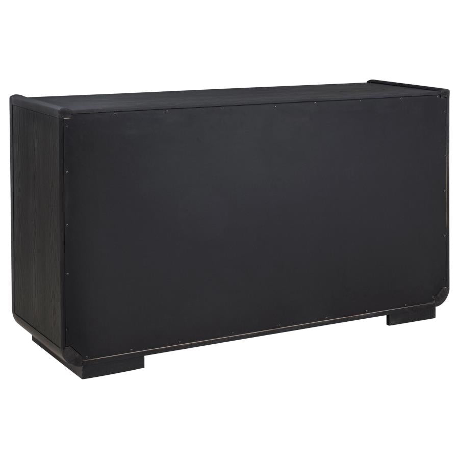 Leandro 2-drawer Dining Sideboard Server Burnished Black 115395