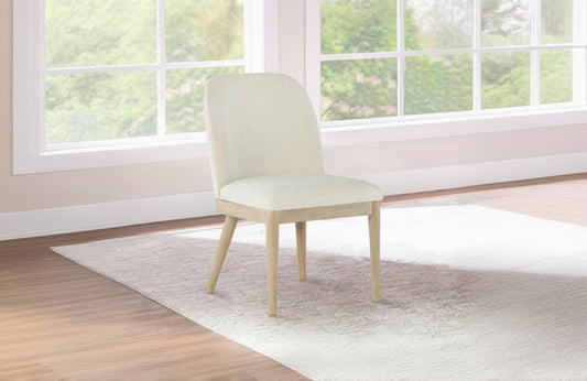 Solano Upholstered Dining Side Chair Beige (Set of 2) 115502