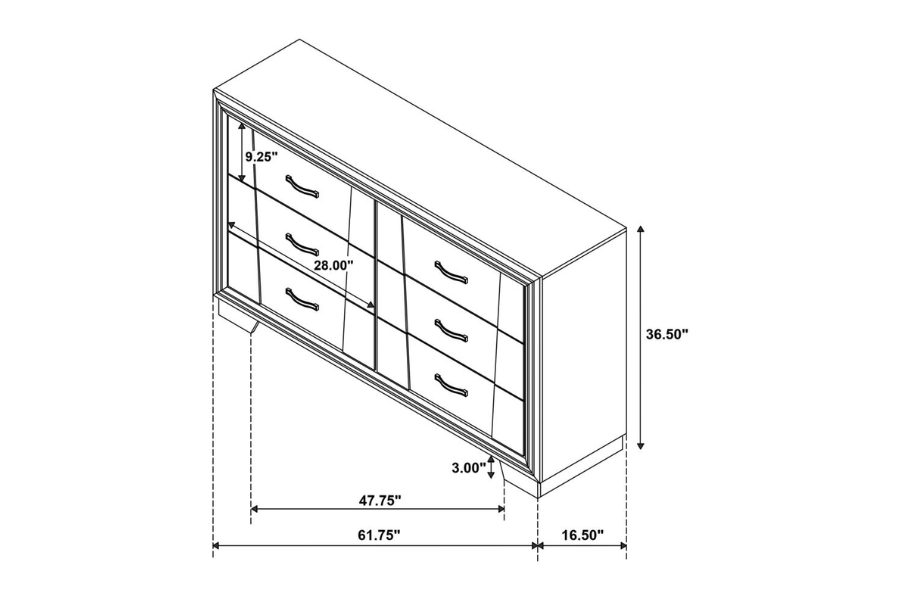 Juego de dormitorio Janine Eastern King de 5 piezas en gris 223551KE-S5 Próximamente 