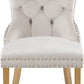 Carmen Velvet Dining Chair SKU: 812Cream-C