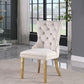 Carmen Velvet Dining Chair SKU: 812Cream-C